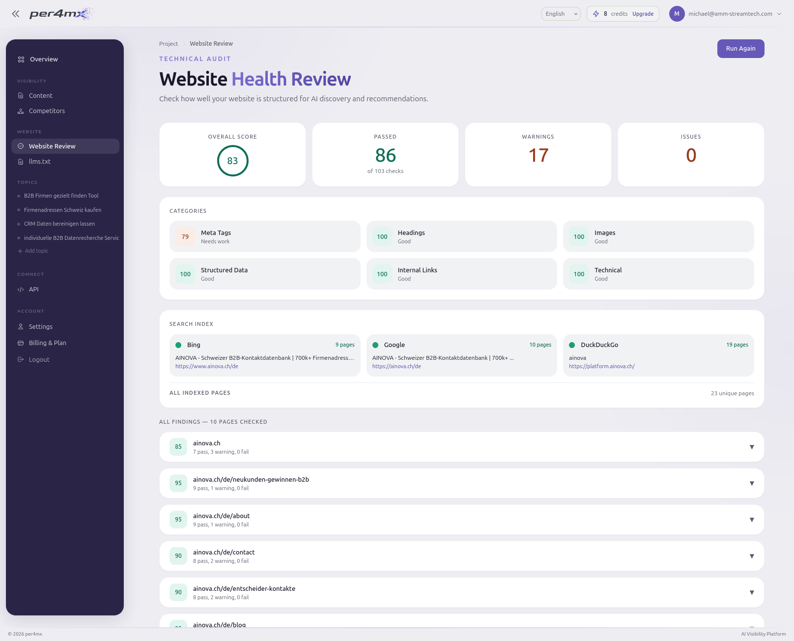 per4mx app screenshot